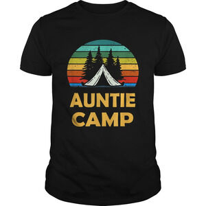 Camping Auntie Camp Matching Summer Camper Shirt